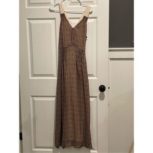 NWT Cotélac Cotelac Aubergine Spring Flowing Maxi Dress Women's Size 0